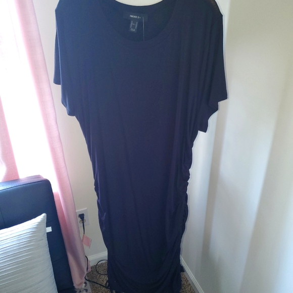 Forever 21 Plus Size Ruched Drawstring Dress - Picture 1 of 5